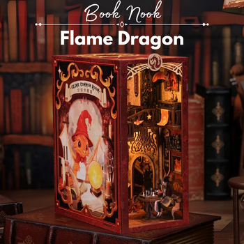DIY Book Nook -  Flame Dragon | Cutebee 3D Mini dům
