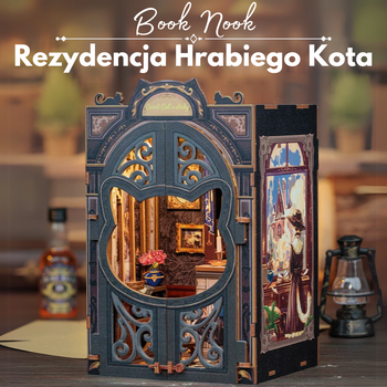 DIY Book Nook - Count Cat's Study | Cutebee Miniaturní dům