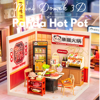 Mini 3D dům - Panda Hot Pot | Rolife