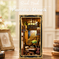 DIY Book Nook - Pianista a slavík Pianist with Nightingale | MiniCity