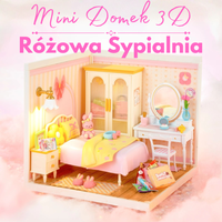 3D mini dům - Růžová ložnice | Rolife