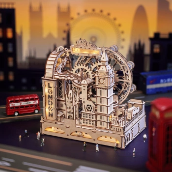 Dřevěná sada Puzzle 3D - Marble Travel London | ROKR