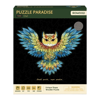 Dřevěné Puzzle - Sova | ROWOOD Rolife