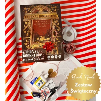 DIY Book Nook Vánoční sada - Věčné knihkupectví | Cutebee Miniaturní domeček