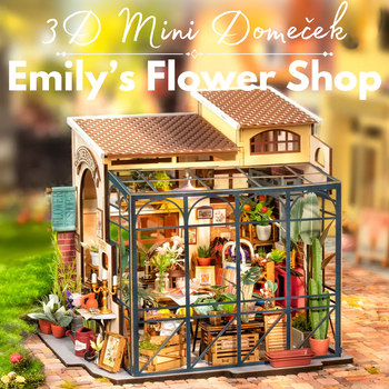 Mini 3D dům - Emily's Flower Shop I Rolife