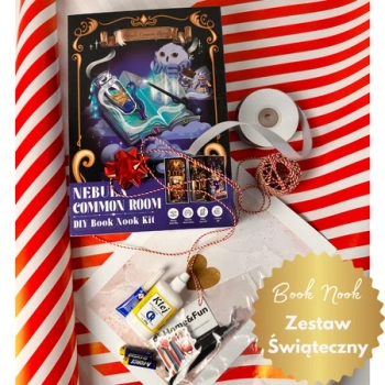 DIY Book Nook Vánoční sada - Škola kouzel Cutebee