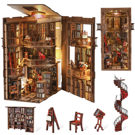 DIY Book Nook - Abbey Library | Minicity Miniature House