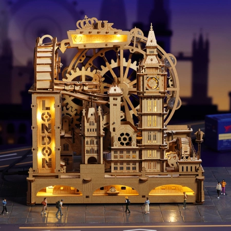 Dřevěná sada Puzzle 3D - Marble Travel London | ROKR