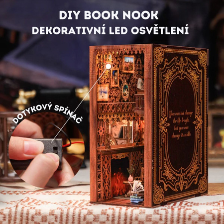 DIY Book Nook - Eternal Bookstore | Cutebee Dům miniatur