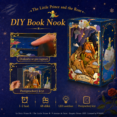 The Little Prince and the Rose – DIY Book Nook Cutebee | 3D puzzle Dárek