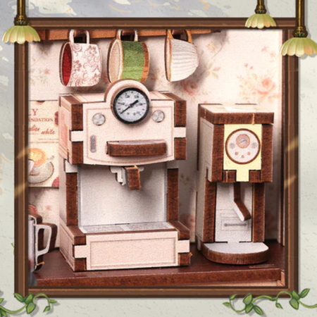 DIY Book Nook - Slunečná kavárna | Cutebee