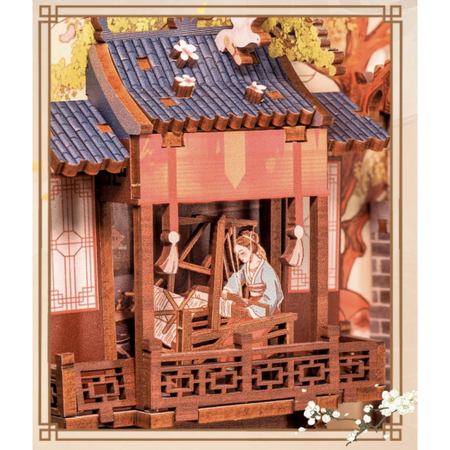 DIY Book Nook - Legenda o Mulan | Cutebee Miniaturní dům