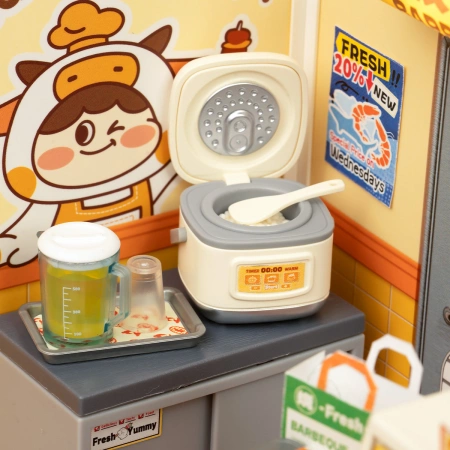 Mini 3D House - Night Out Food Stall | Rolife