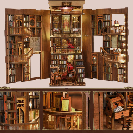 DIY Book Nook - Abbey Library | Minicity Miniature House