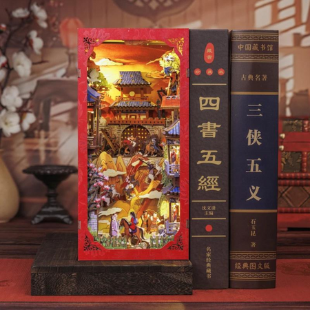 DIY Book Nook - Legenda o Mulan | Cutebee Miniaturní dům