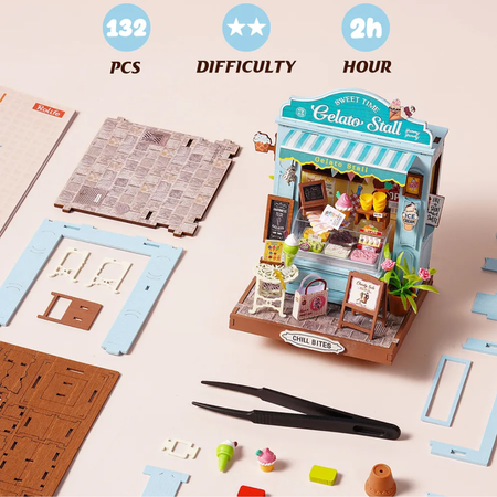 Mini domeček 3D - Gelato Stall | Rolife