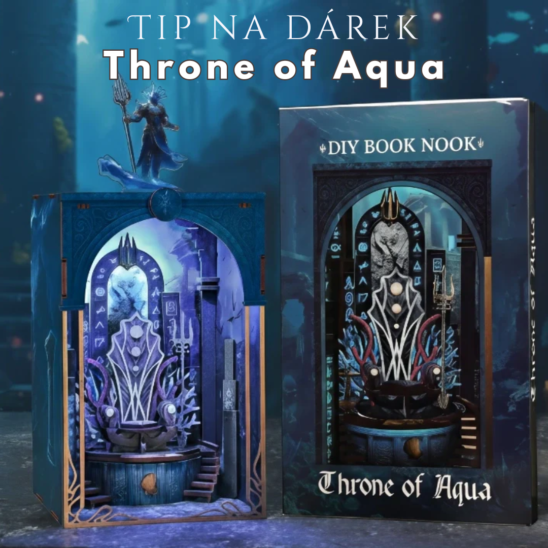 DIY Book Nook - Trůn Aqua | Minicity Miniature House – nápad na dárek