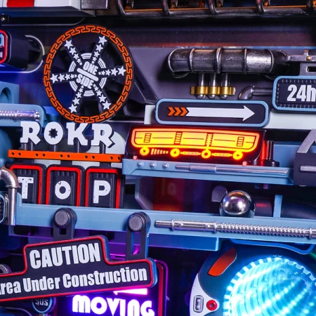 Puzzle 3D kuličková dráha - Poslední město | Mechanická kuličková dráha Robotime ROKR