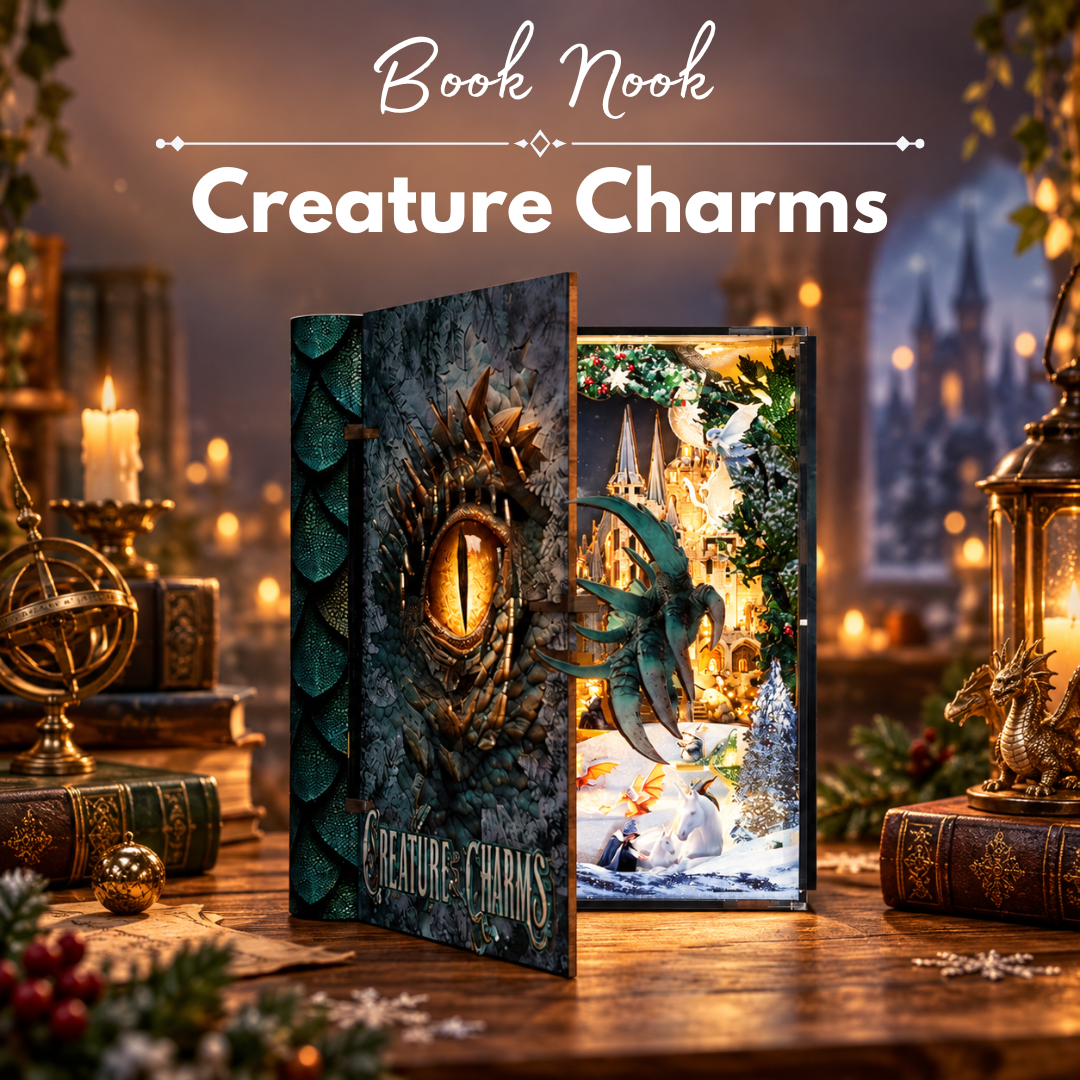Creature Charms – DIY Book Nook Minicity | 3D puzzle Dárek – nápad na dárek