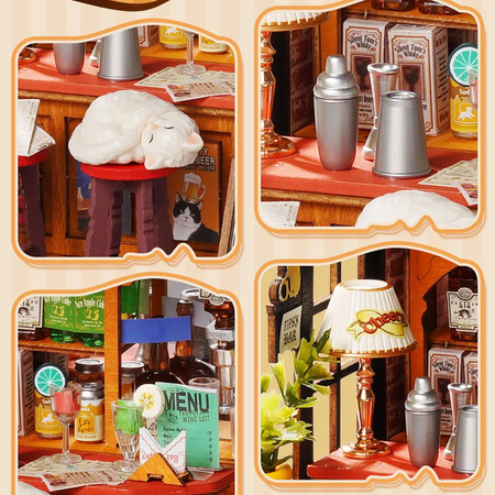Miniaturní bar 3D - Tipsy Cat Bar | Rolife