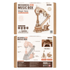 Magic Harp – 3D puzzle ROKR, hrací skříňka s labutí