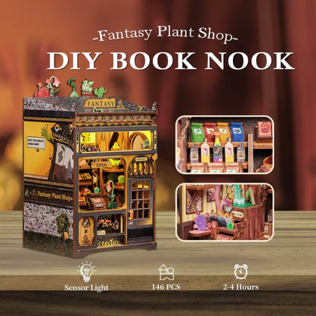 DIY Book Nook - Fantastic Garden Shop Nová verze | Cutebee Miniaturní domek