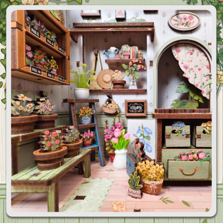 Vánoční sada Book Nook - Champs-Elysees květinářství | Cutebee