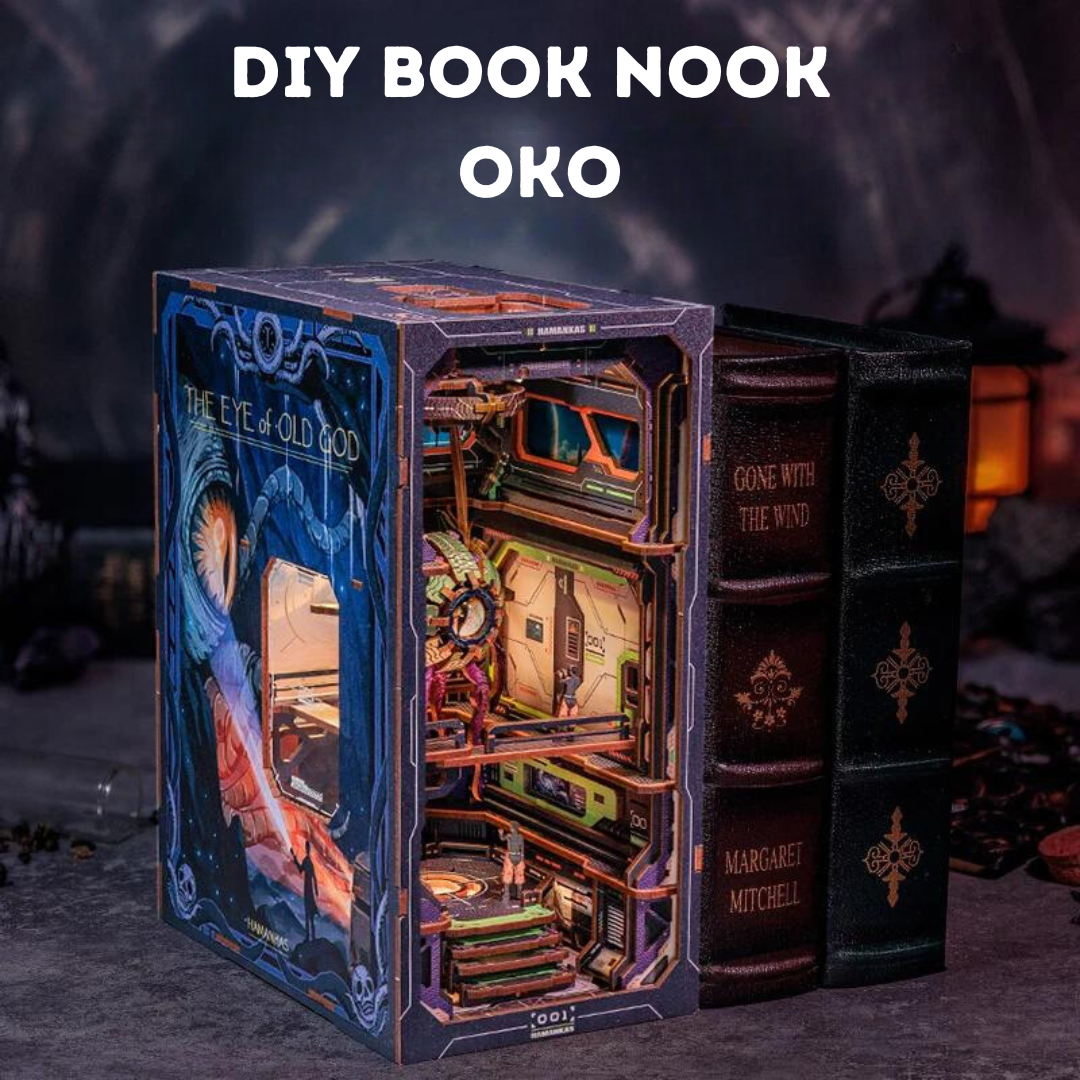 DIY Book Nook - OKO | Miniaturní dům Cutebee