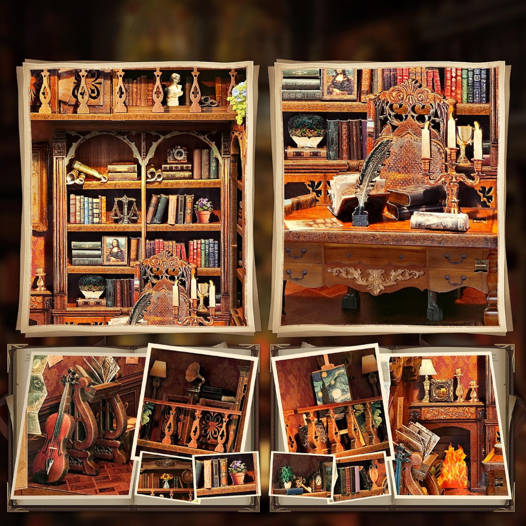 Time Book House – DIY Book Nook Joincon | 3D puzzle Dárek – návod krok za krokem