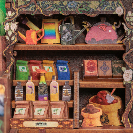 DIY Book Nook - Fantastic Garden Shop Nová verze | Cutebee Miniaturní domek