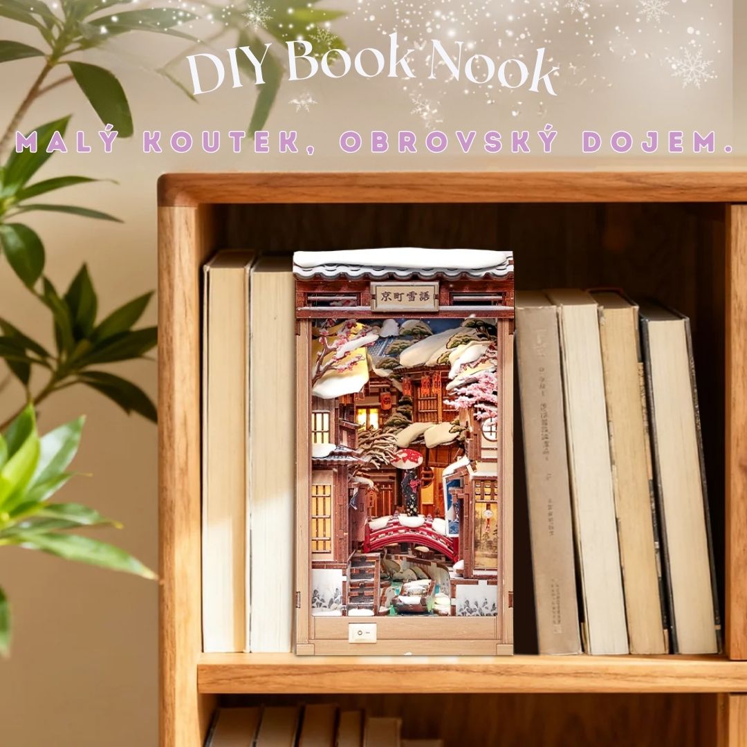 Kyoto Snow Whisper - DIY Book Nook | Cutebee – nápad na dárek