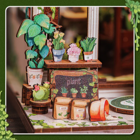 DIY Book Nook - Green Life Bookshop | Cutebee