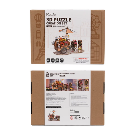 Dřevěná sada Puzzle 3d - Stojan na květiny | Robotime