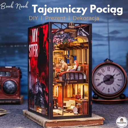 DIY Book Nook Vánoční sada - Mystery Train Cutebee