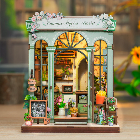 Vánoční sada Book Nook - Champs-Elysees květinářství | Cutebee