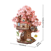 Puzzle 3D dům na stromě - Sakura Tree House | Model DIY Rolife Robotime