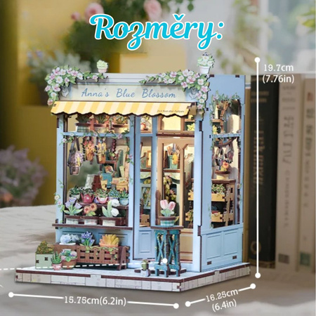 DIY Book Nook - Anna's Blue Blossom | Cutebee