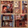 DIY Book Nook - Count Cat's Study | Cutebee Miniaturní dům