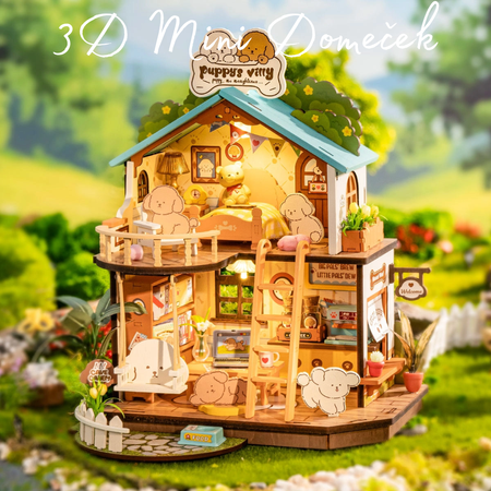3D mini dům - Puppy's Cozy Villa | Rolife