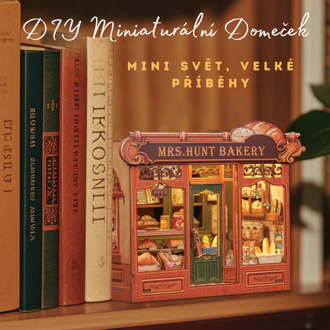 DIY Miniaturní dům - paní. Pekárna Hunt | Cutebee – nápad na dárek