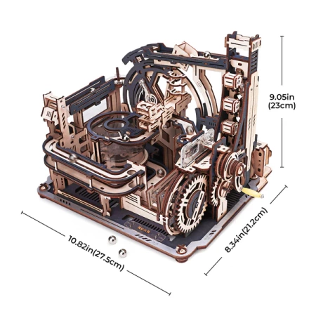 Dřevěná bublinková dráha Puzzle 3D - Marble Spaceport | Robotime