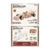 Dřevěná sada Puzzle 3D - závodní auto F1 | ROKR dřevěné puzzle dárek