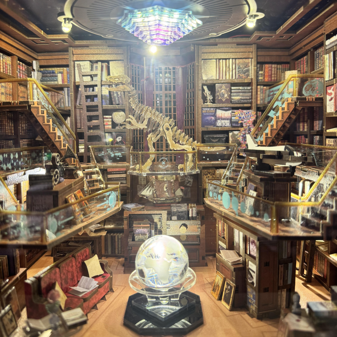DIY miniaturální domeček - Beyond Library MAX – LED osvětlení po setmění