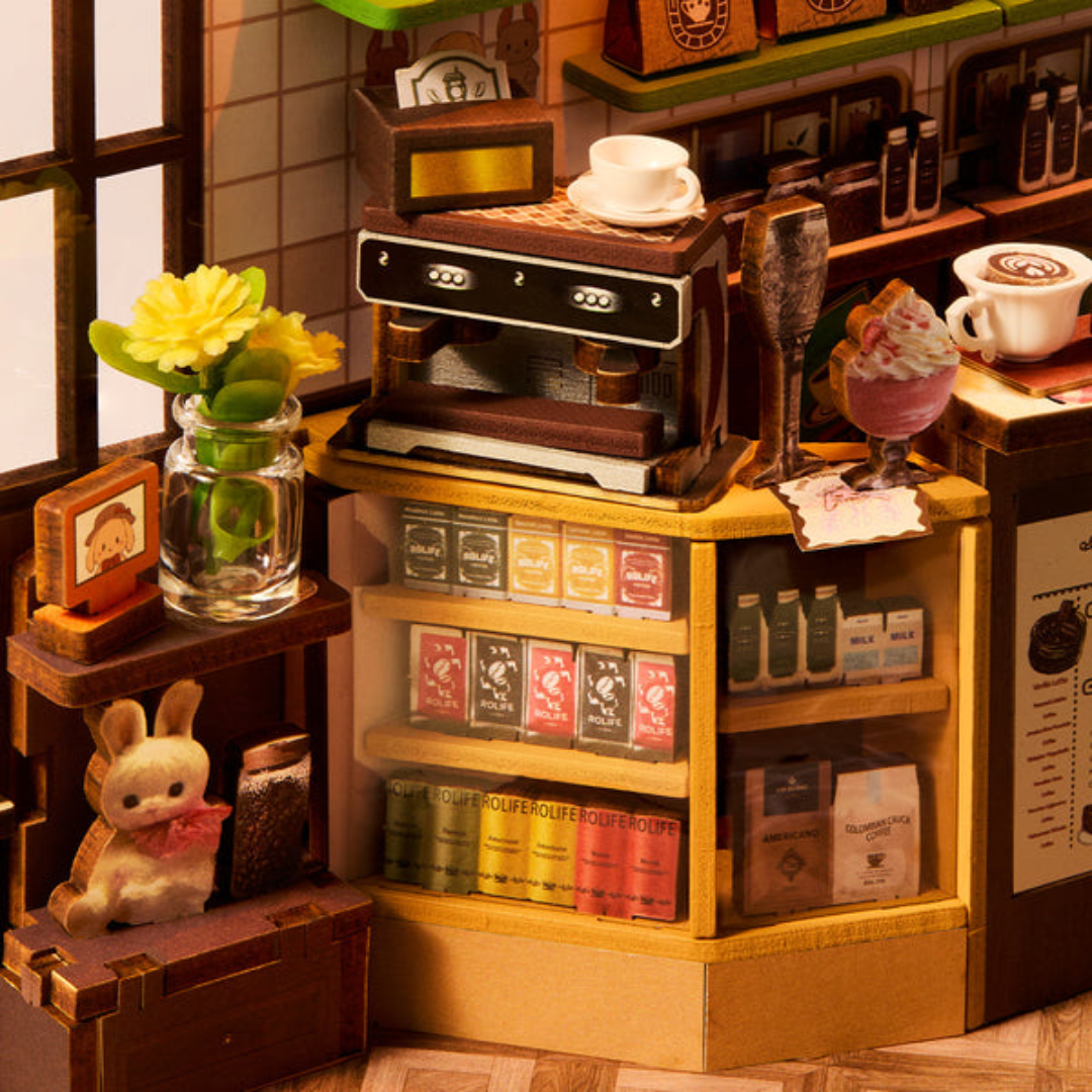 Bar s kávovarem – DIY Book Nook - Holiday Cafe | Rolife