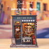 DIY Book Nook - John's Hair Salon | Cutebee Puzzle 3D