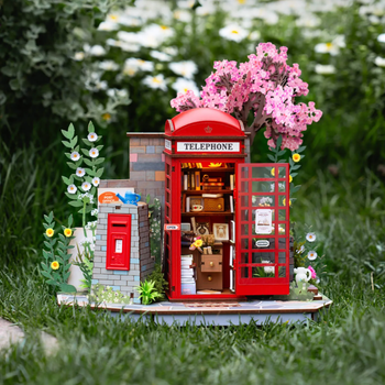 Dřevěná sada puzzle 3D - Blossom Book Booth | Rolife
