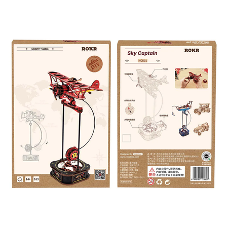 Sky Captain, kyvadlové letadlo – 3D puzzle ROKR, balanc