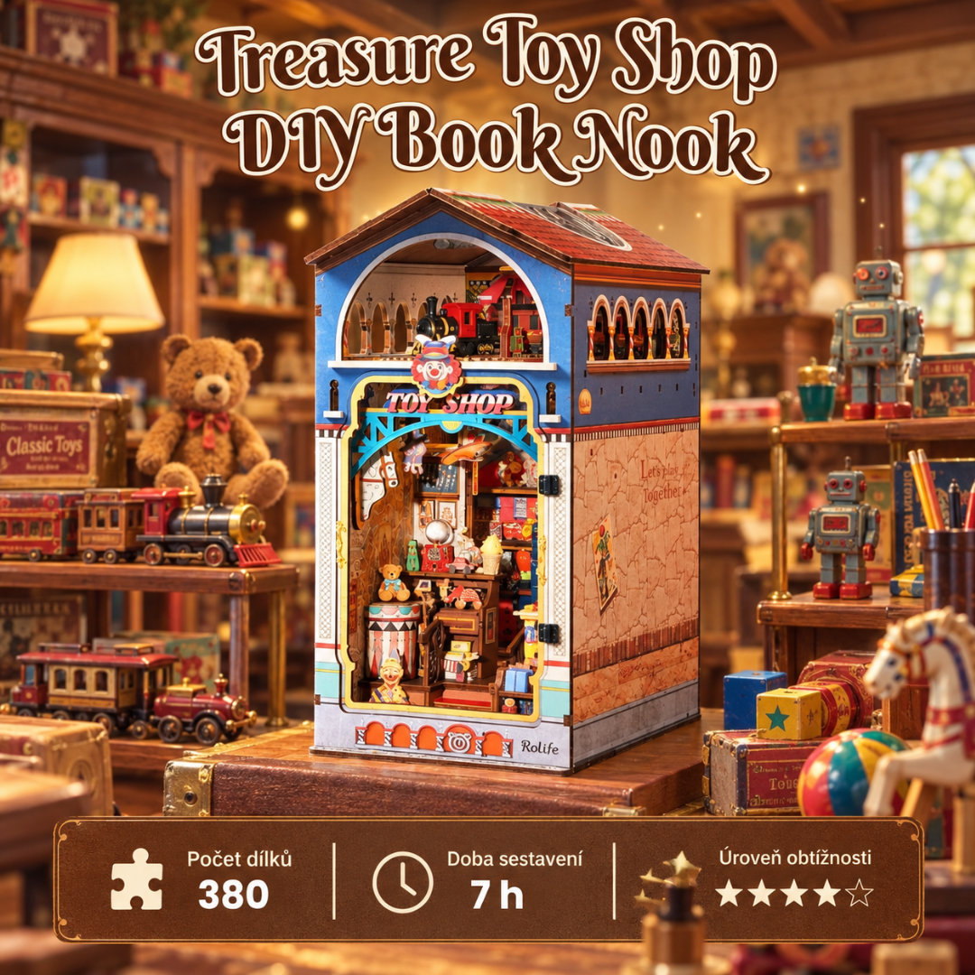 Treasure Toy Shop – DIY Book Nook Robotime | 3D puzzle Dárek – nápad na dárek