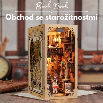 DIY Book Nook - Obchod se starožitnostmi | Cutebee 3D miniatura domu