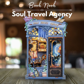 DIY Book Nook - Nová verze cestovní kanceláře Soul | Cutebee Miniaturní dům